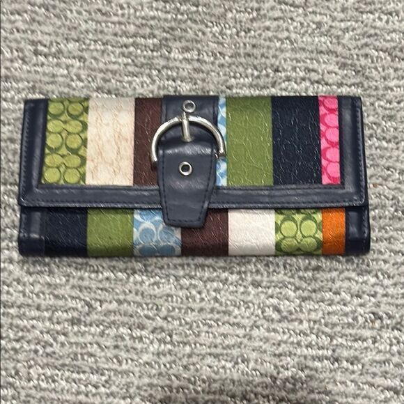 Colorful Striped Women's Wallet - Picture 1 of 2
